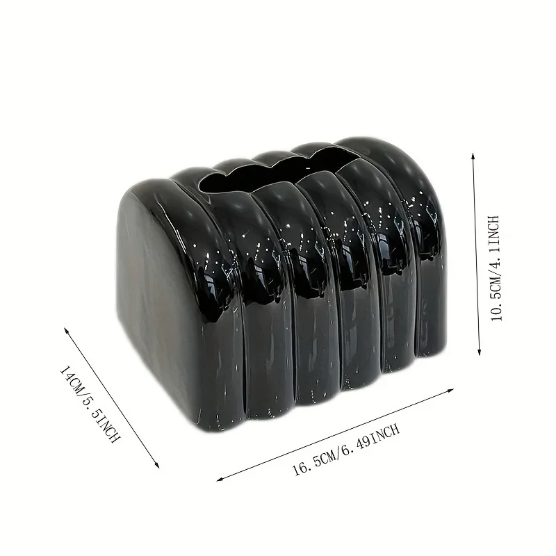 Caixa dispensadora de guardanapo de papel-elegante suporte de tecido de cor sólida para sala de estar, mesa de jantar-decoração de luxo criativa, ideal para