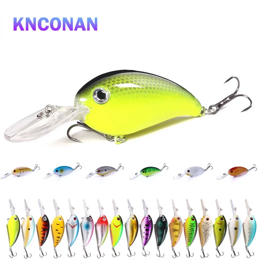 

KNCONAN 10CM/14G Plastic Fake Bait Hard Bait Small Fatty Road Runner Long Casting Fishing Rattle Bead 0.5-0.8M