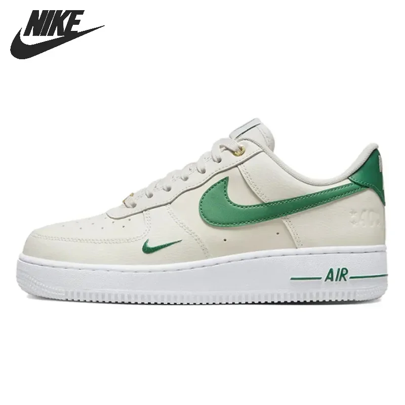 Nike-Air Force 1 Low 07 chaussures de skateboard, baskets unisexes, beige, vert, pour hommes et femmes