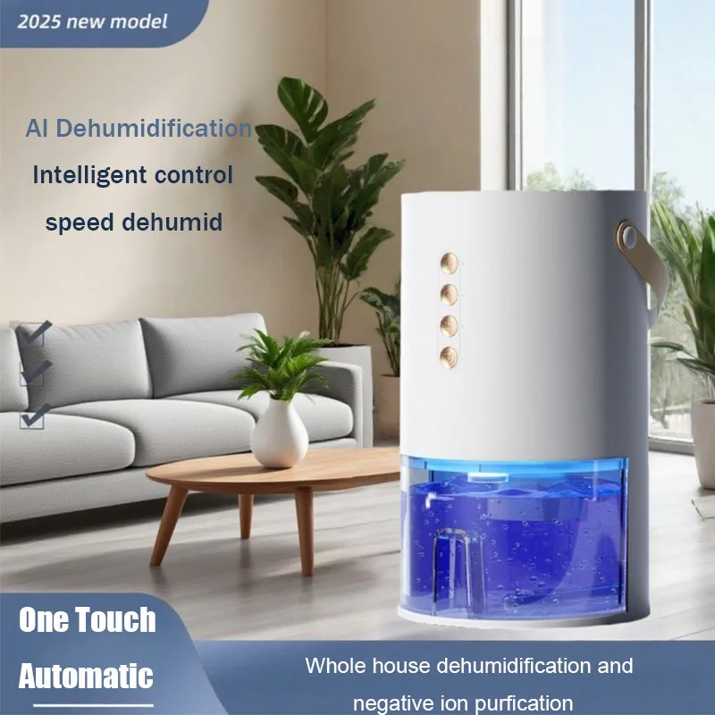 

2025 New Smart Moisture Absorbent Dehumidifier Home Appliance Home Bedroom Electric Air Dehumidifier Moisture Control Compact