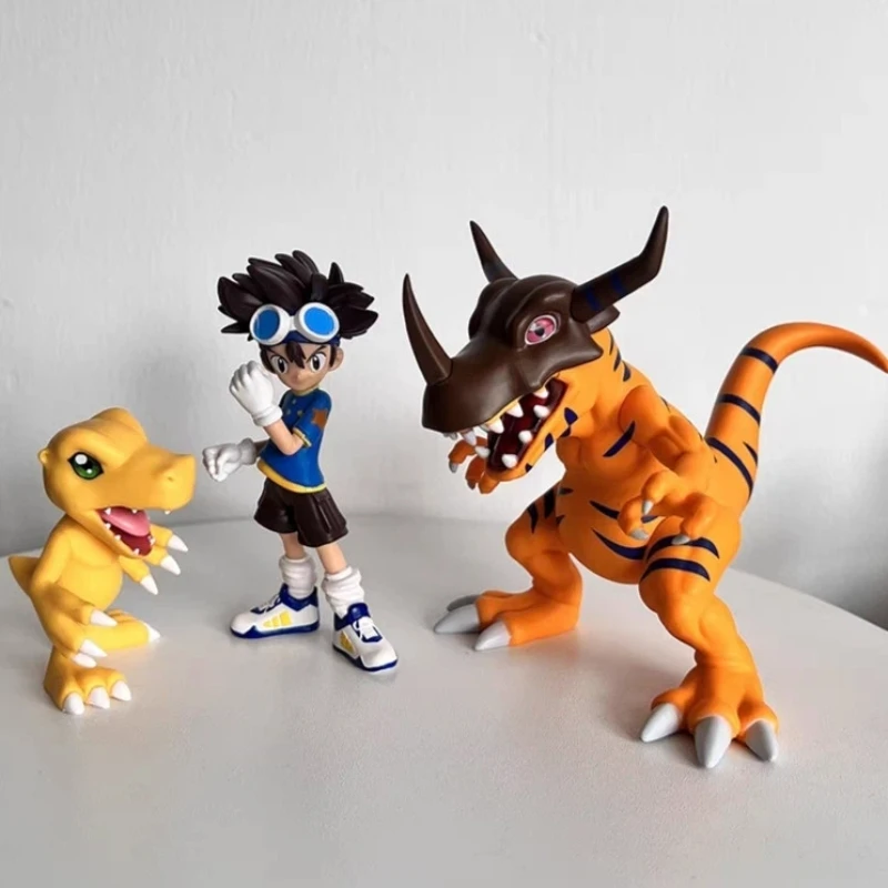 

Коллекционная фигурка Digimon Yagami Taichi Agumon из ПВХ, 7-12 см, настольное украшение, аниме-модель, сувенир для взрослых фанатов анимации, подарок