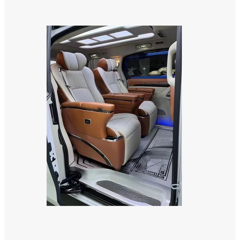 Auto Accessories Electric Luxury VIP Leather Racing Auto Seat For Alphard, MPV Limousine Van Minibus And Motoome Camper Van