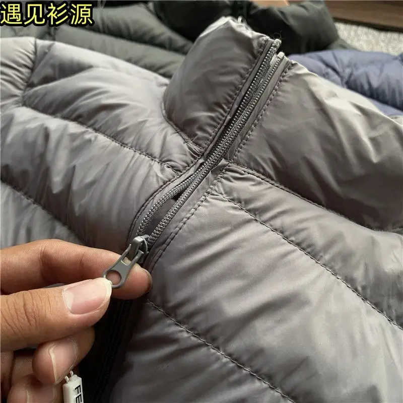 Ultra-Light down Cotton Jaet Men's Large Size Autumn Winter Thin Cotton Padded Coat Regular Thin ort Sle ...