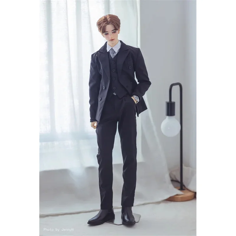 

Одежда для кукол BJD, игрушки для мальчиков, костюм ID75/68, тонкая однотонная рубашка, синий, красный, красивый повседневный комплект из четырех предметов, подарки, аксессуары для кукол