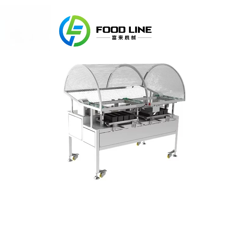 Automatic Bread Arranging Machine Bakery Bun Tray Placing Machine Safety Guard Type Dough Arranger Customized