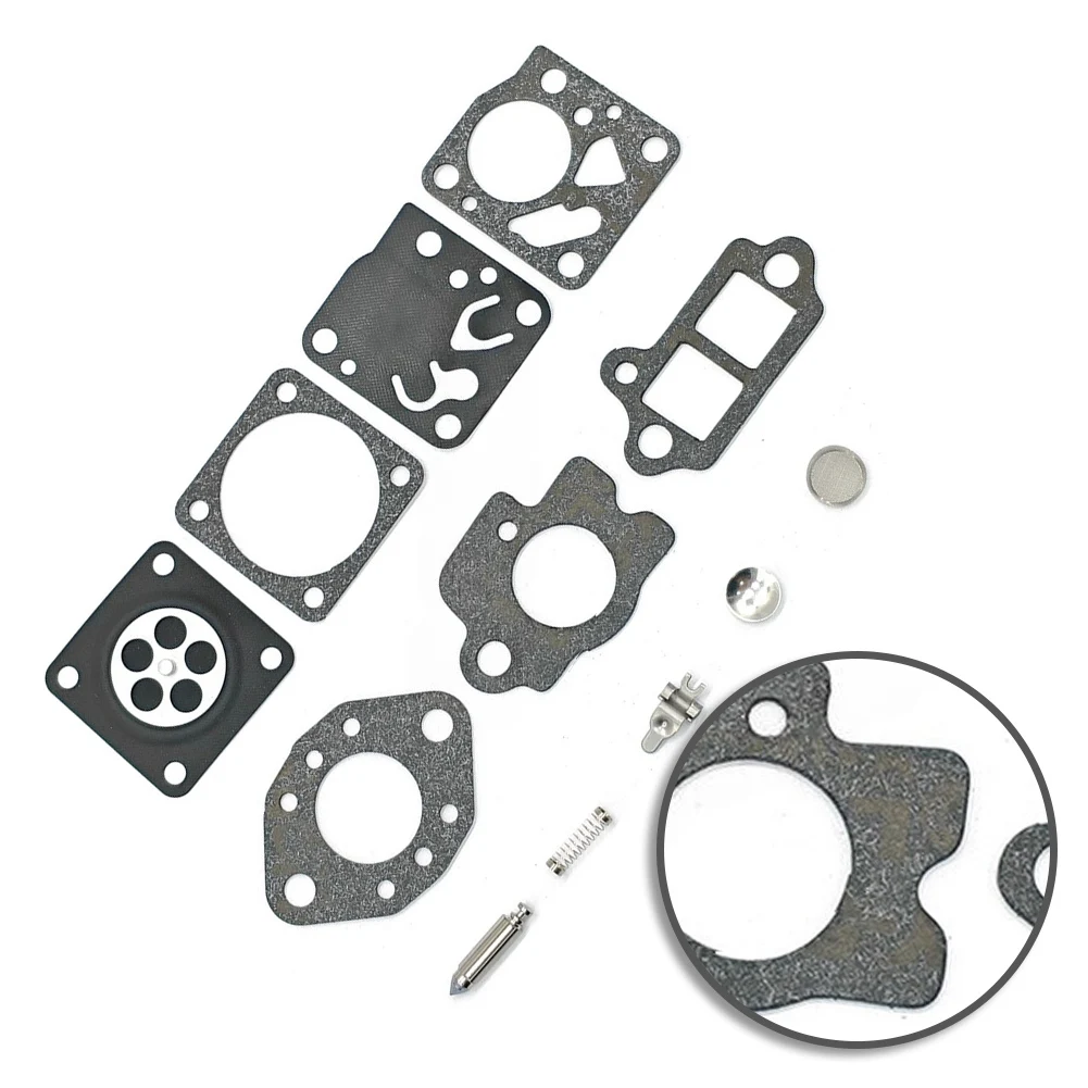 Repair Kit for Remington Chainsaw Carburetors Featuring Parts Aligned with For Tillotson HU6A and HU23A Dimensions