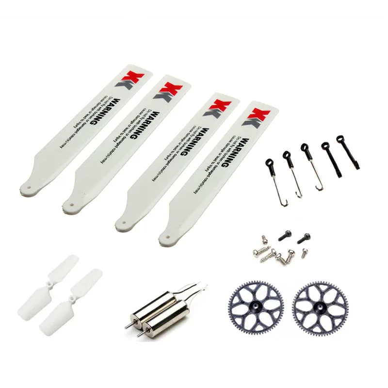 Wltoys XK K110S RC هليكوبتر شفرات والعتاد المعادن الذيل المحرك الدوار رئيس المظلة ESC استقبال مجلس سيرفو الرئيسي رمح مسامير أجزاء
