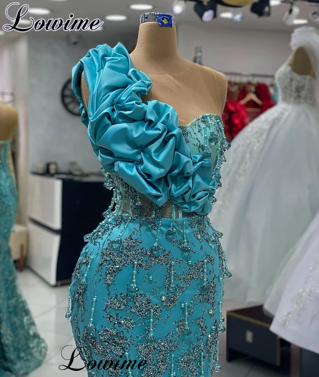 Vestidos De graduación De sirena sin mangas con cristales para mujer, Vestidos De Cóctel para invitados De boda, el más nuevo