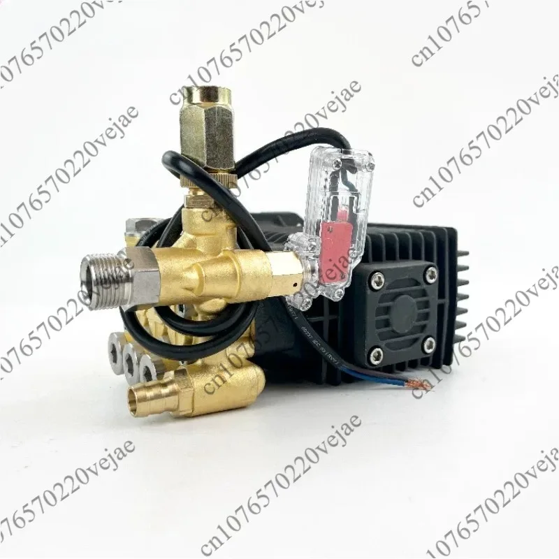 High pressure cleaner 1408 pure copper pump assembly 220V plunger car washing machine special pump head automatic start and stop