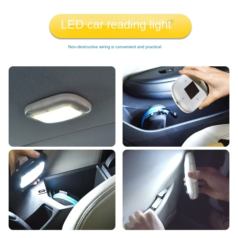 Car Ceiling Lights 10LED Night Reading Light USB Charging Magnetic Dome Lamp Trunk Lamp Decorative Light LED Car Interior Light