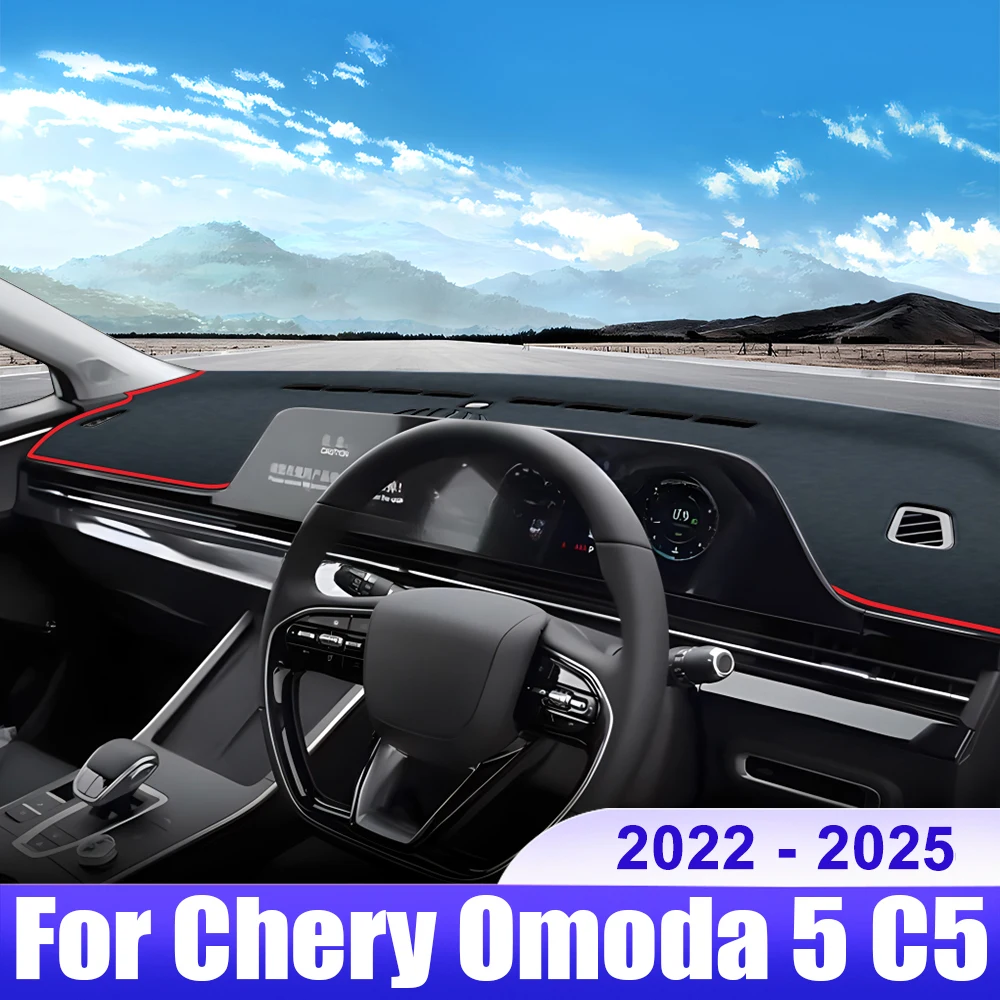 

Для Chery Omoda C5 2022 2023 2024 2025 Omoda 5 чехол для приборной панели автомобиля, коврик для приборной панели, солнцезащитный козырек, нескользящая накладка, аксессуары
