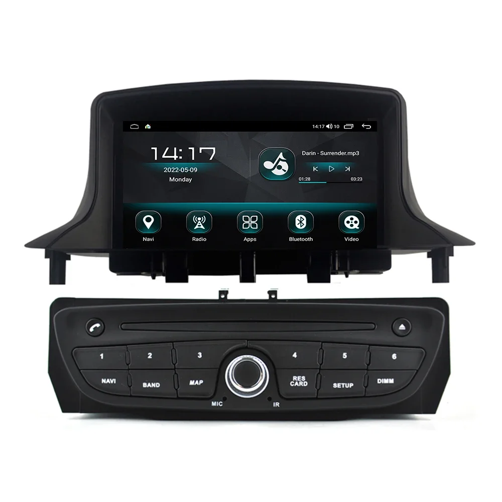 Android 12 For Renault Megane 3 Fluence 2009-2015 2016 Car stereo radio tape recorder GPS navig Head Unit Multimedia Player