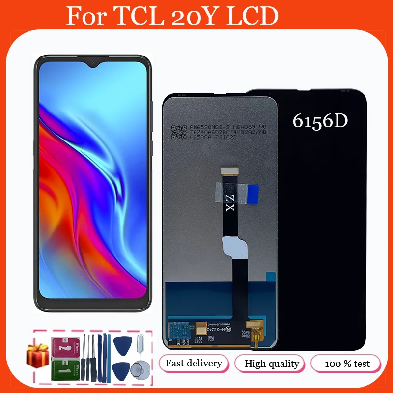 

Для TCL 20Y 6,52 ''для TCL 20Y 6156D ЖК-дисплей кодирующий преобразователь сенсорного экрана в сборе Замена