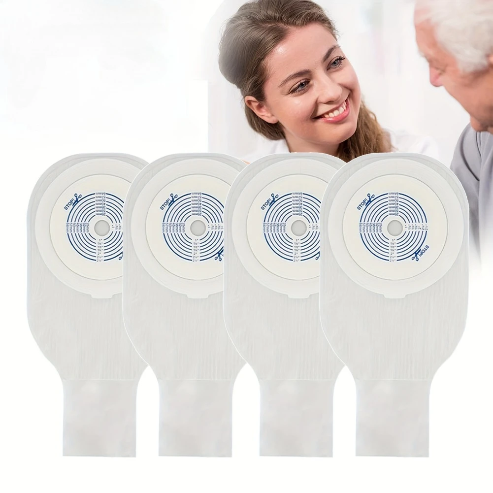 

10pcs Urostomy Bags One-piece double-layer transparent Stoma Bag disposable Urine Bags Colostomy Bag Supplies