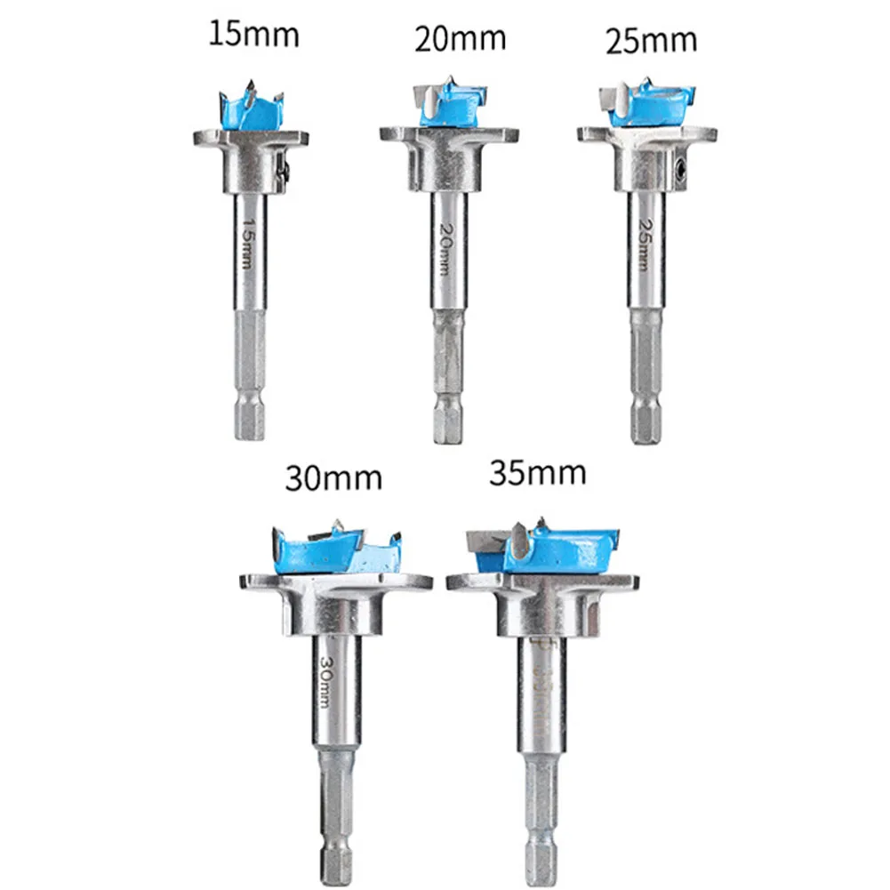 For Wood Drill Bit for Cabinet Hinge Installation 15 20 25 30 35mm Carbide Tipped with Adjustable Depth Limiter