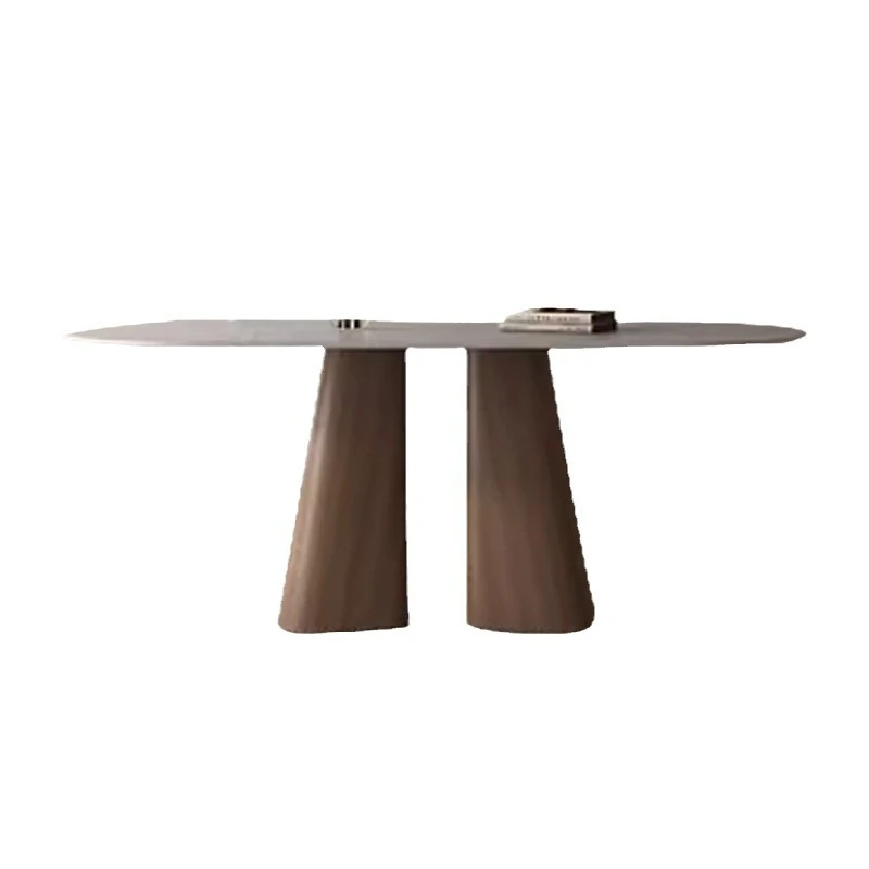Nordic rock slab dining table and chair combination, modern simple household small apartment, retro style rectangular
