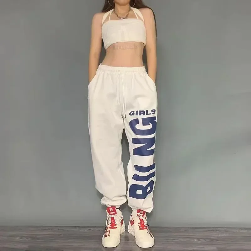 Summer Korean Fashion Y2K Streetwear Jogging Sweatpants Women Harajuku Sports Pants Oversized Hip Hop Harem Pant Trousers Women