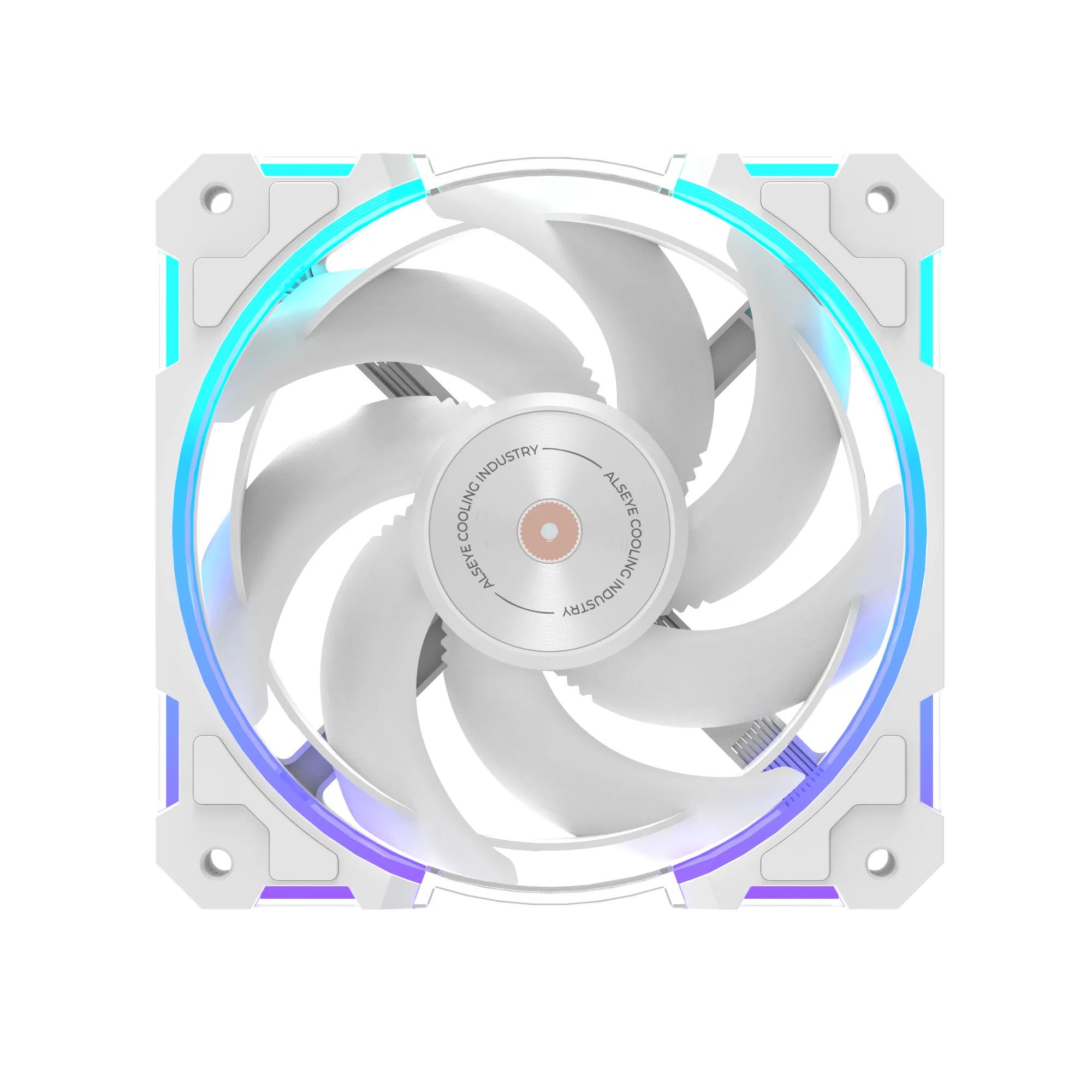 ALSEYE W12PLUS 12CM Computer Case Cooling Fan ARGB Light Synchronization PWM Intelligent Temperature Control Silent Fan image 3