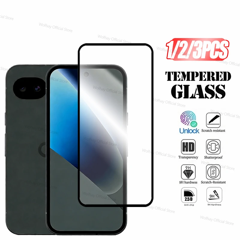 

1/2/3 PCS Screen Protector For Google Pixel 10a Tempered Glass Google Pixel 10a Full Glue Cover Phone Glass For Google Pixel 10a
