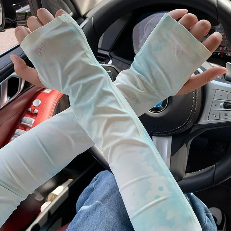 

Summer New Loose Thin Ice Sleeves for Women's Sun Protection and Arm Protection Suitable for Outdoor Cycling and Driving