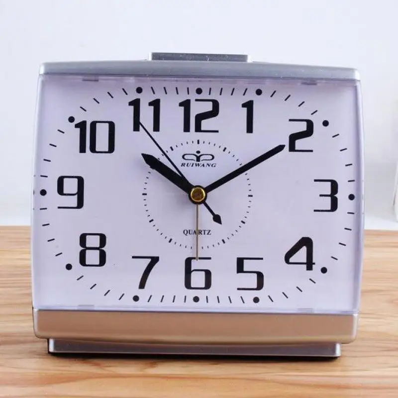 Large Digital Quiet Alarm Clock For The Elderly Square With Night Light Minimalist Student Children's Dormitory Desktop Bedside