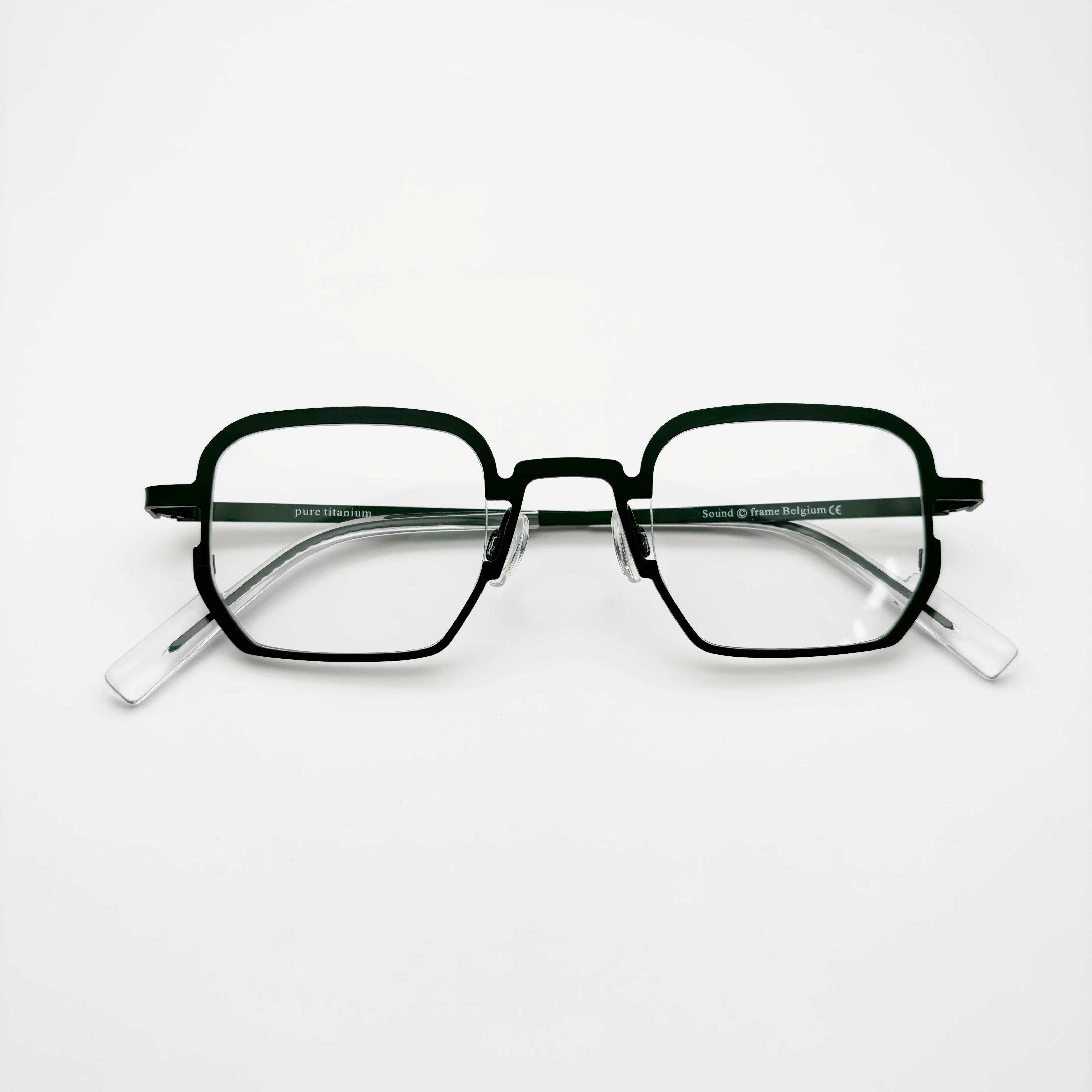 Sound Belight Optical Belgium Geometry Square Shape Titanium Round Eyewear Spectacle Frame Men Women Eyeglasses