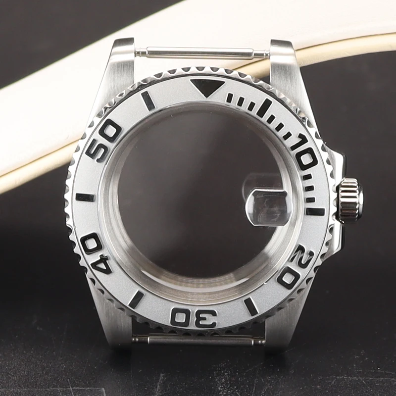 40mm Luxury Watch Case Sapphire Crystal Glass For NH35 NH36 Miyota 8215 ETA 2824 Movement 28.5mm Dial YACHT-MASTER High Quality