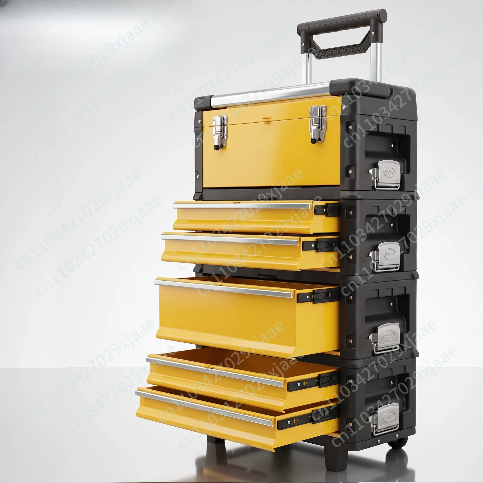 Combined Drawer Type Tie Rod Toolbox Auto Repair Hardware Tool Cabinet with Wheels Household Stacking Drawer Storage Box