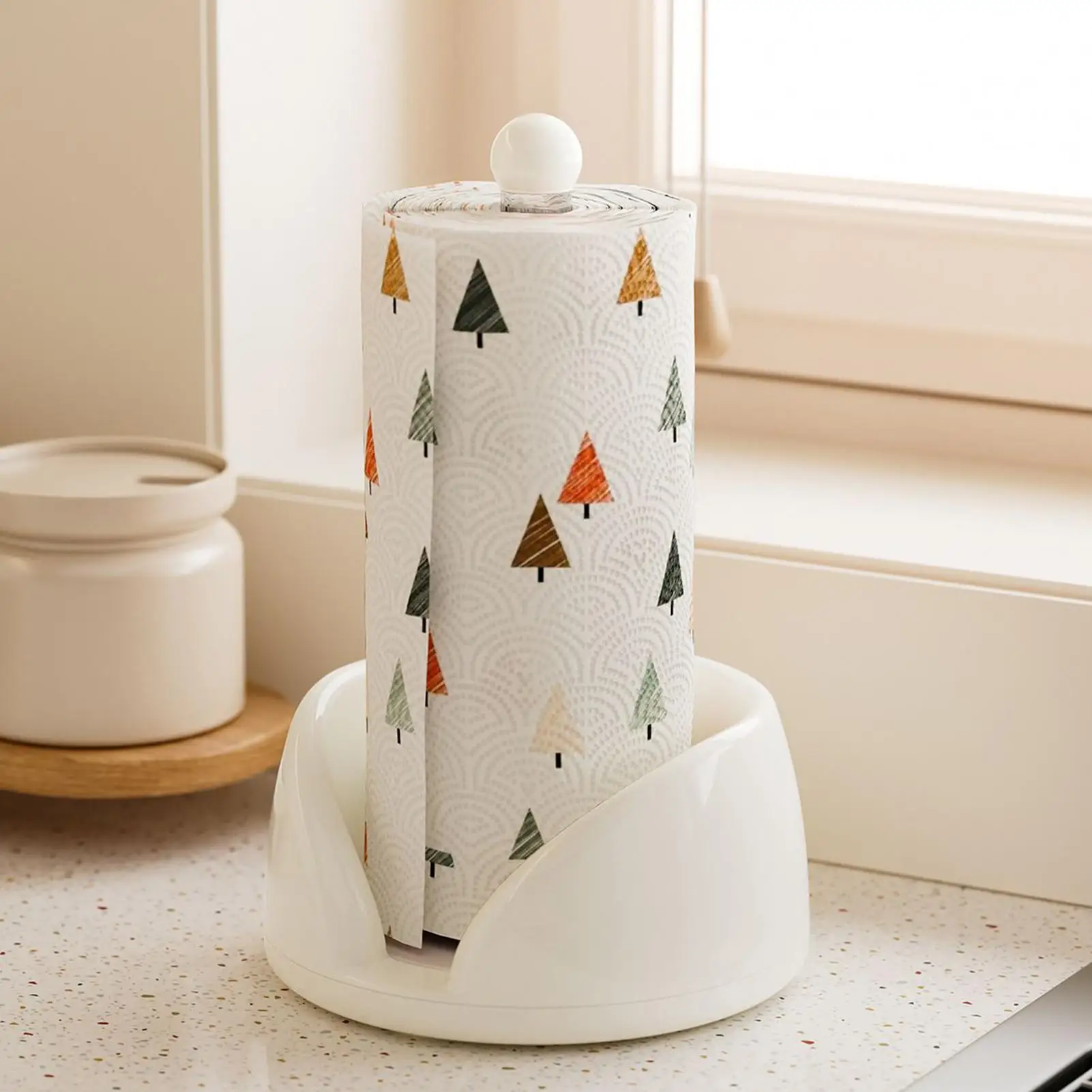 

Paper Towel Holder Multi-functional Stainless Steel Rotating Home Supplies Kitchen Towel Holder for Home Apartment Counter Hotel