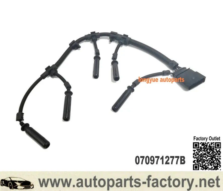 2.5 TDI Glow Plug Bridge Wiring Harness for 03-10 VW Transporter 070971277B