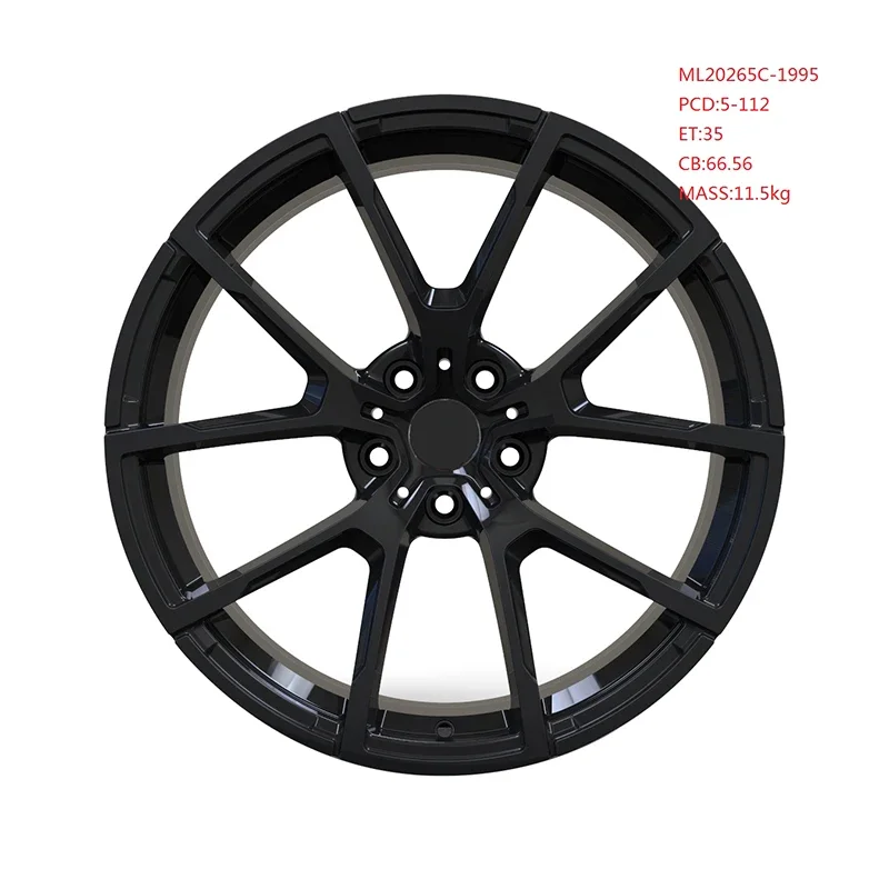 Clear alloy wheel rims car wheels customized aluminum for bmw 19 black wheels