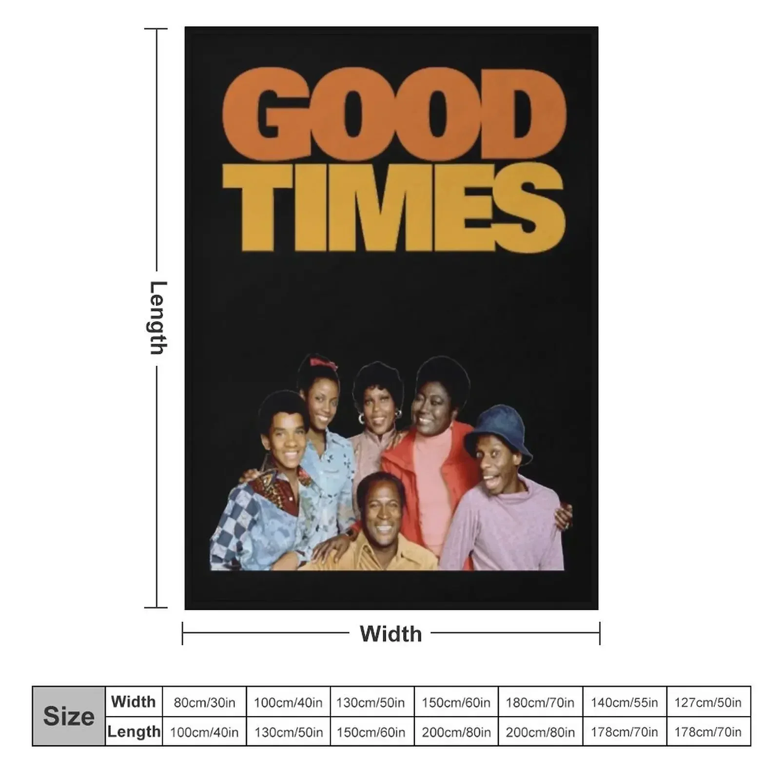Good Times 70s Cast Classic Throw Blanket Custom Summer Personalized Gift Luxury Throw Cute Luxury Designer Blankets