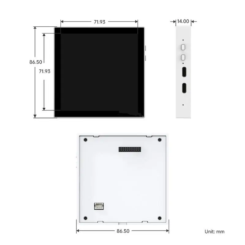 Tablero desarrollo inteligente 86 cajas con 480x480 visualización pantalla tocable Wifi Compatible D2RC