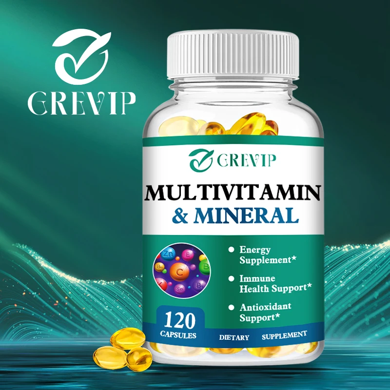 

Multivitamin and Mineral Supplements - Supports The Immune System, Heart Function, and Skin Health, Effectively Relieves Stress
