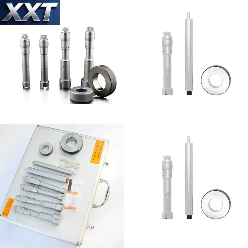XXT CNC Three Point Inner Diameter Inspection Tool 16-20mm 50-63mm Three Jaw Internal Diameter Inspection Tool Set 50-100mm