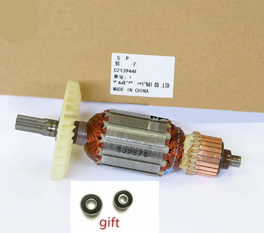 AC220-240V 6 Teeth Rotor Motor Armature C213944E 360875E for HITACHI DH38MS DH38SS DH38YE2 Drill Hammer
