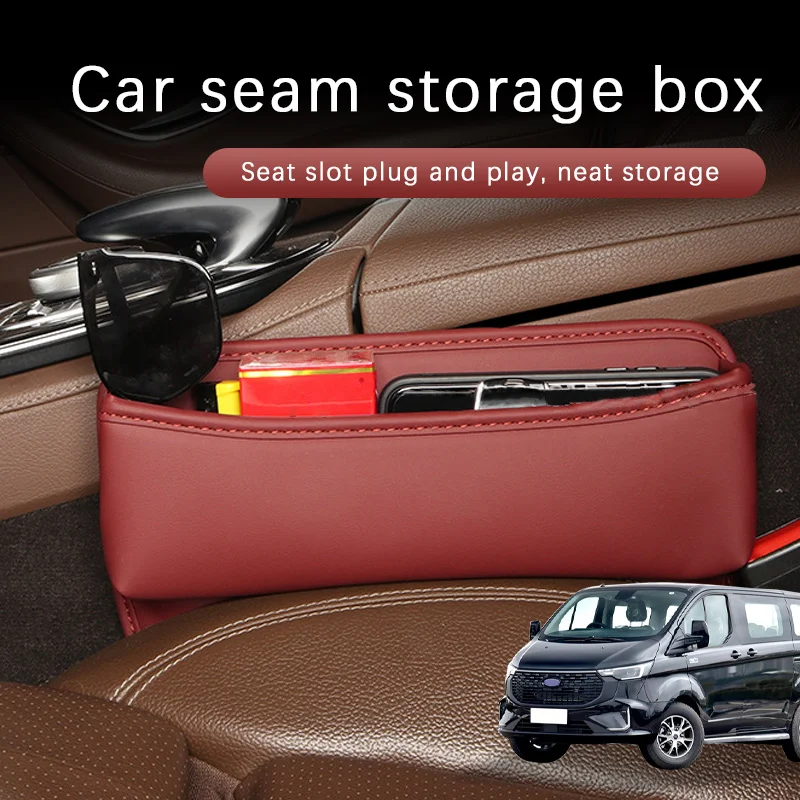 

Car Seat Gap Storage Box Driver Front Auto Seat Gap Filler Organizer Wallet Keys Card Storage Box For Ford Transit