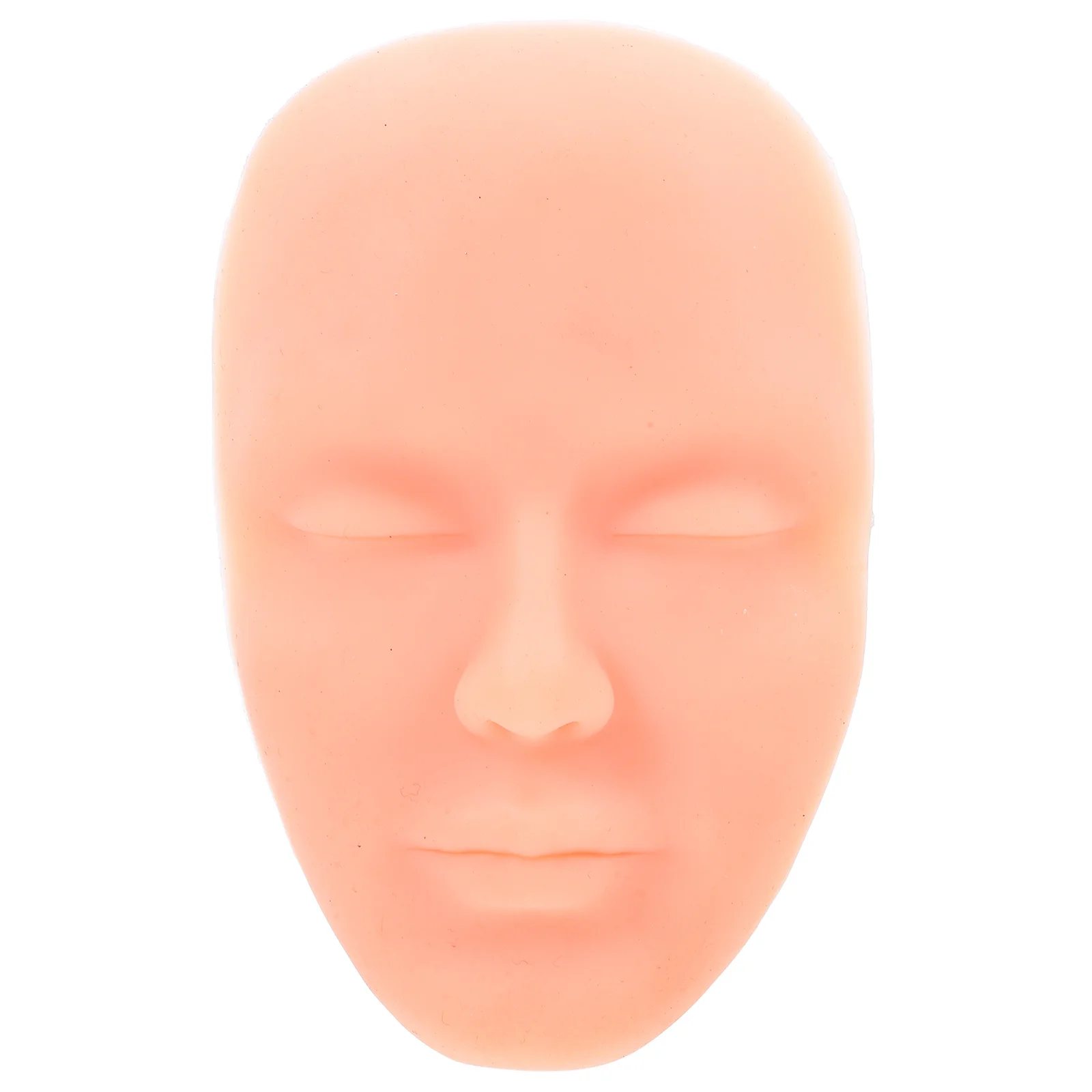 

Лицо для практики макияжа, мягкая силиконовая голова манекена для обучения татуировке бровей, губ и глаз, реалистичный азиатский тон кожи,