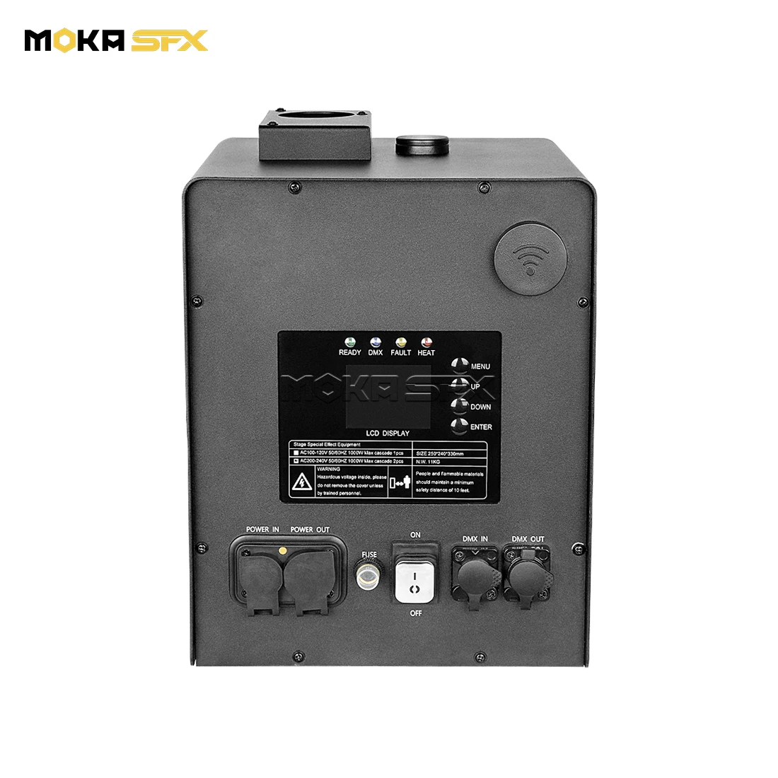 

Moka 1000W Waterproof Dmx512 Fireworks Machine Cold Pyro Cold Spark Machine