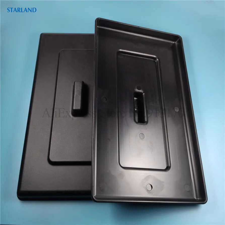 

2 Rectangle Lids Ice Cream Machines Top Caps Accessories Covers Spare Parts Replacements Soft Serve Machine Size 34×19.5cm
