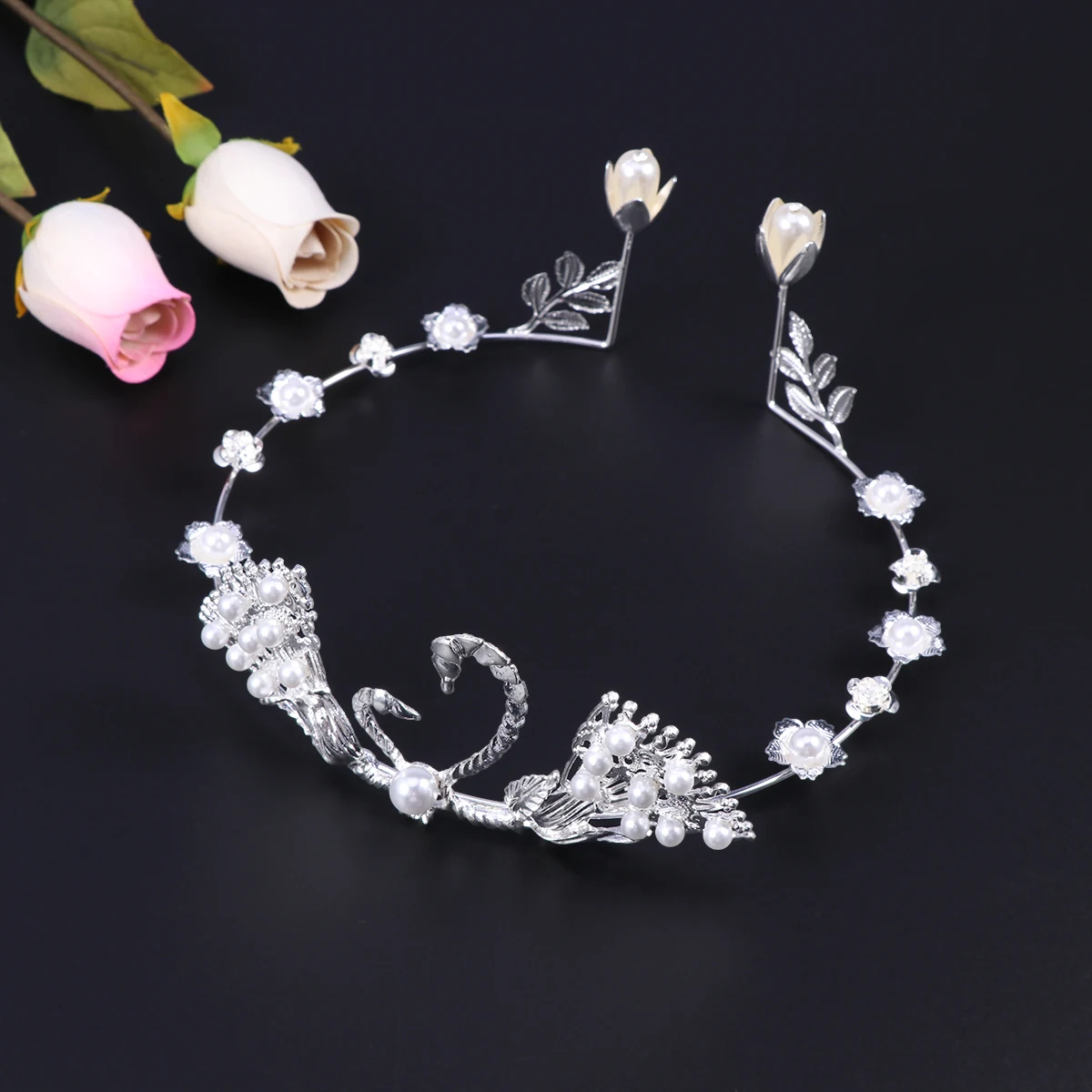 

swan headband tiara cake tiara wedding cake topper wedding headband cake crown