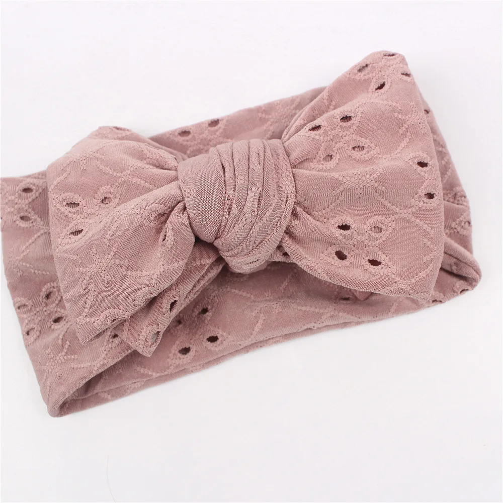 Bow Baby Headband for Girls Bandeau Bebe Fille Kid Headwear Mesh Toddlar Turban Baby Girl Elastic Headwrap Baby Hair Accessories