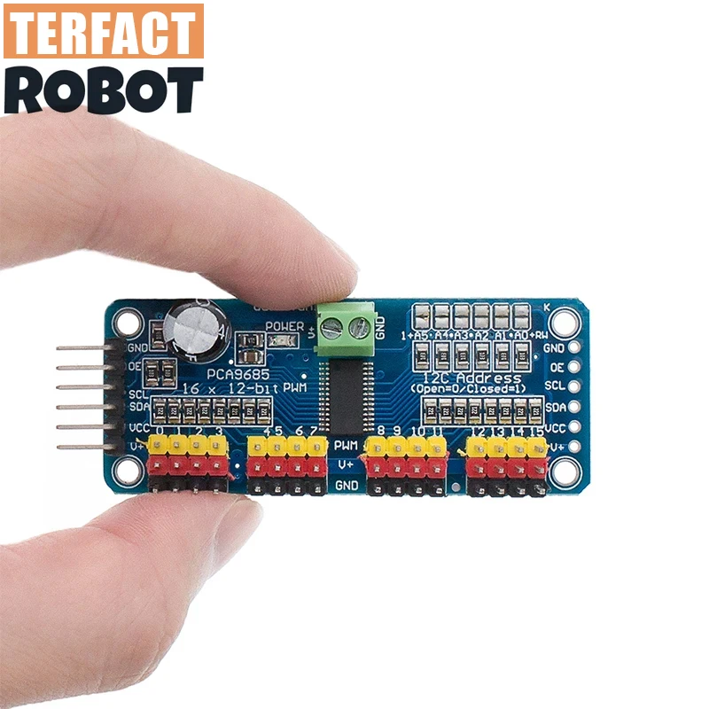 PCA9685PW 16 Channel 12-Bit PWM Servo Shield Driver I2C Interface PCA9685 Module For Raspberry Pi