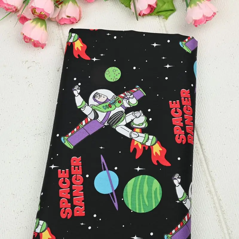 

Pure Cotton Thin Satin European and American Style Cartoon Printing Handmade DIY Clothing Pajamas Children's Clothing Fabric