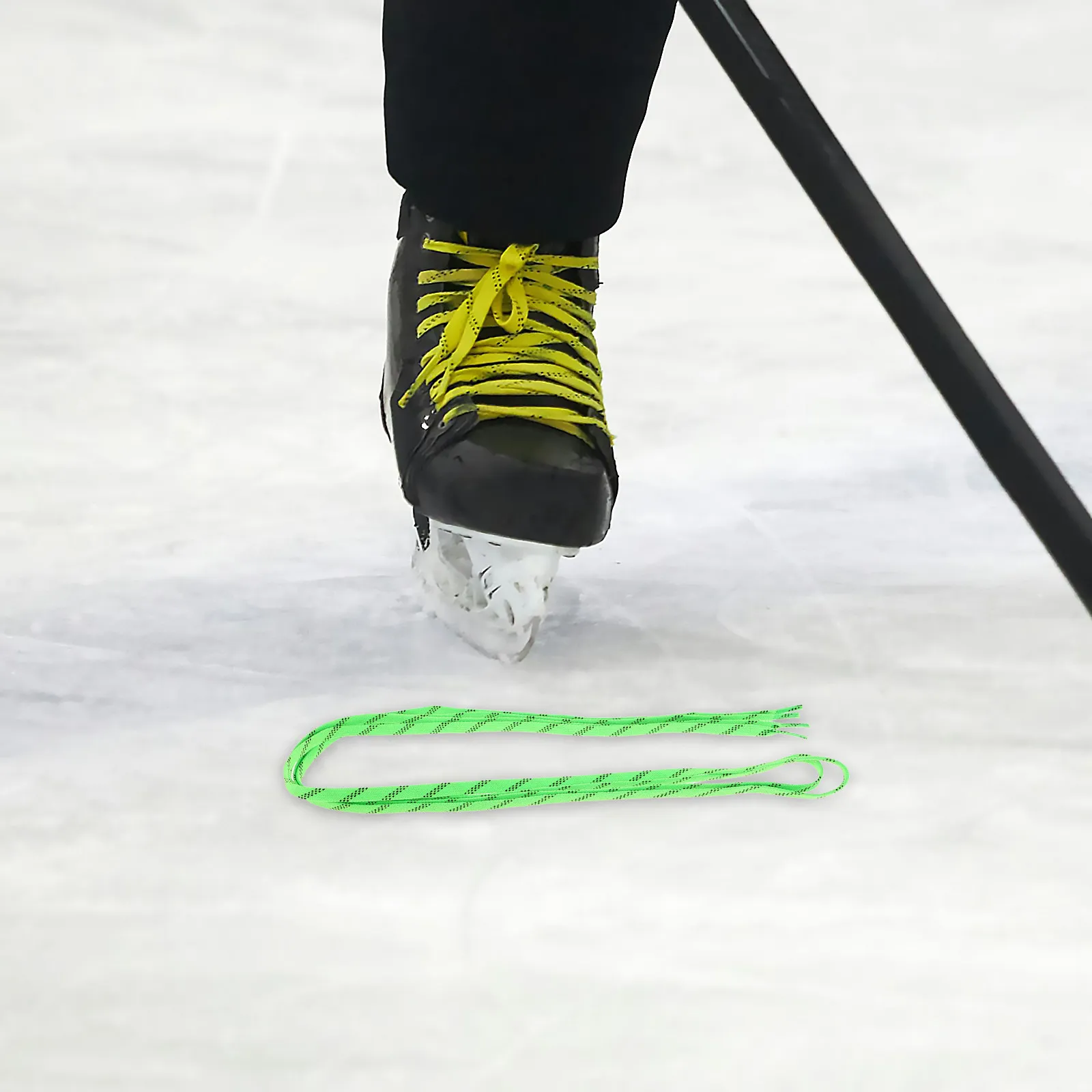 Waxed Hockey Skate Laces 1 Pair Colorful Flat Anti-Slip Durable Ice Skating Roller Ski Boot Laces