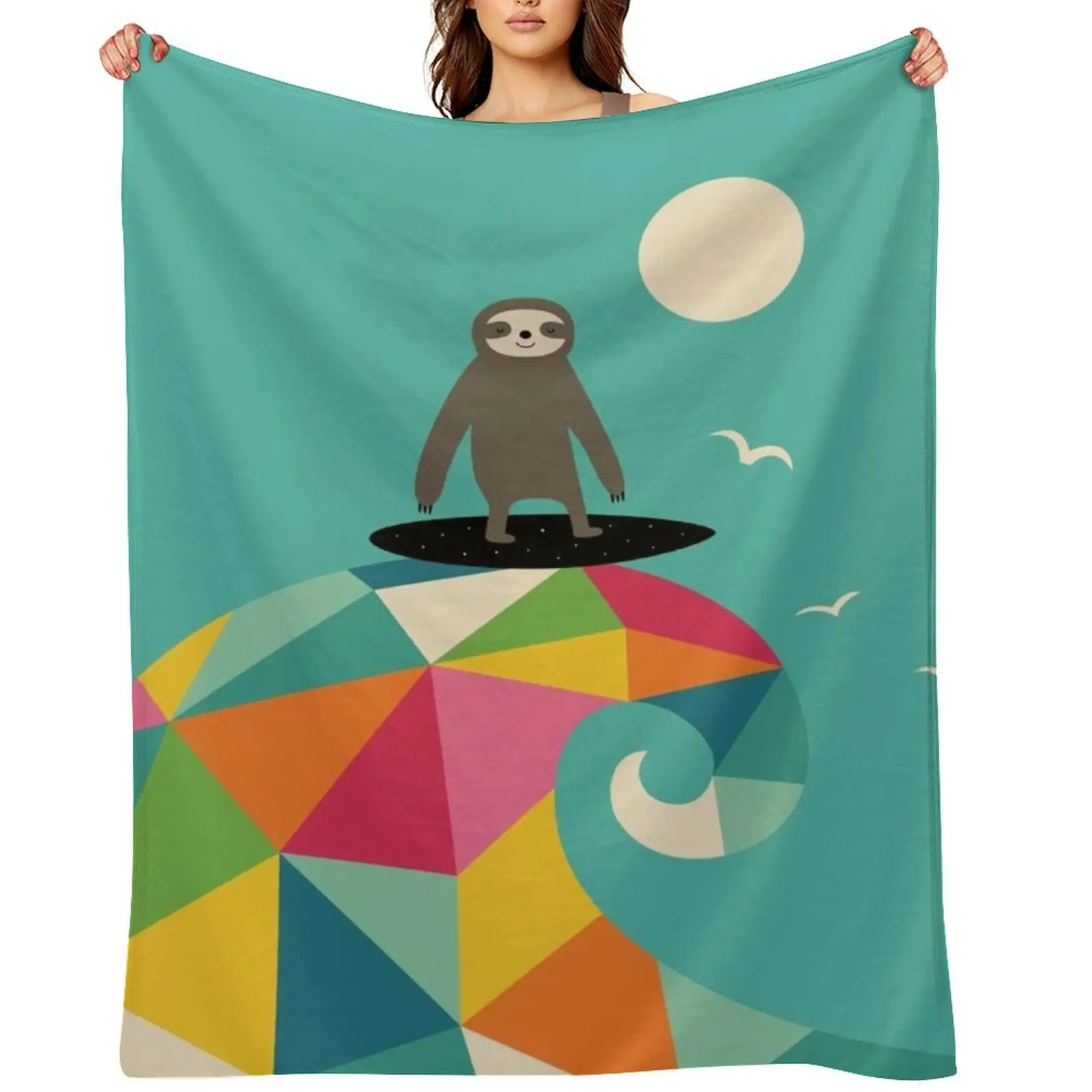 

Surfs Up Throw Blanket Luxury Brand Soft Plush Plaid cosplay anime Warm Blankets