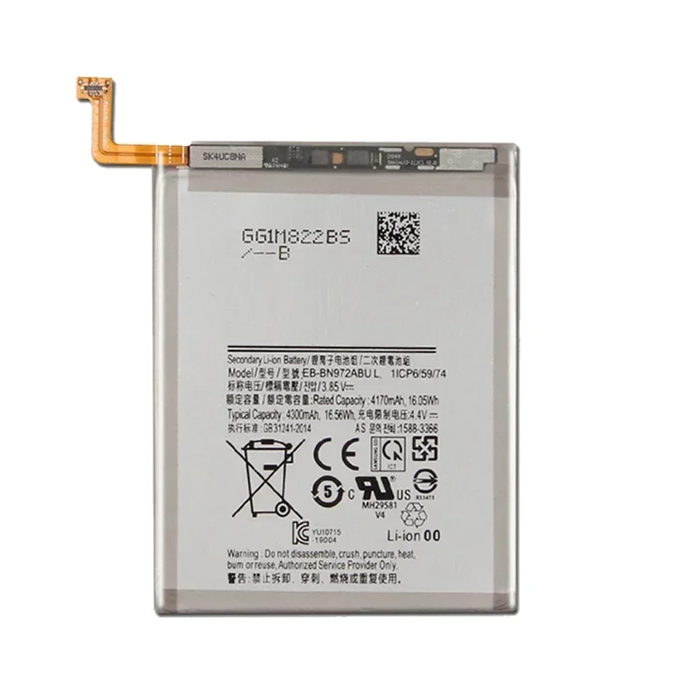 Mobile Phone Batteries EB-BN972ABU 4300mAh For Samsung Galaxy Note 10+ Note 10 Plus SM-N975F SM-N975DS Portable Battery