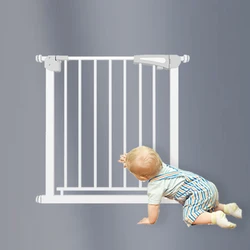 Baby Safety Gate for Stair Kids Infant Pet Gates With Dog Door pet easy step safe gate