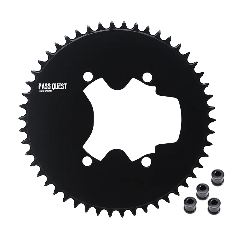 PASS QUEST  R7100 110BCD (4-bolt AERO) Completely closed Round Narrow Wide Chainring Bicycle Parts