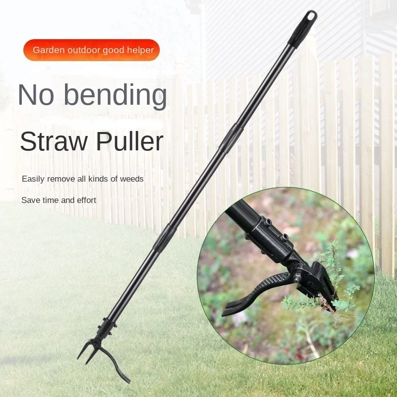 Non bending three-stage standing manual weeding shovel, grass pulling and rooting machine, garden weeding machine